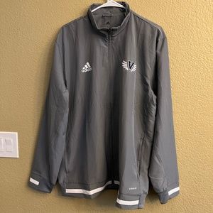 Grey Adidas Zip-Up Jacket